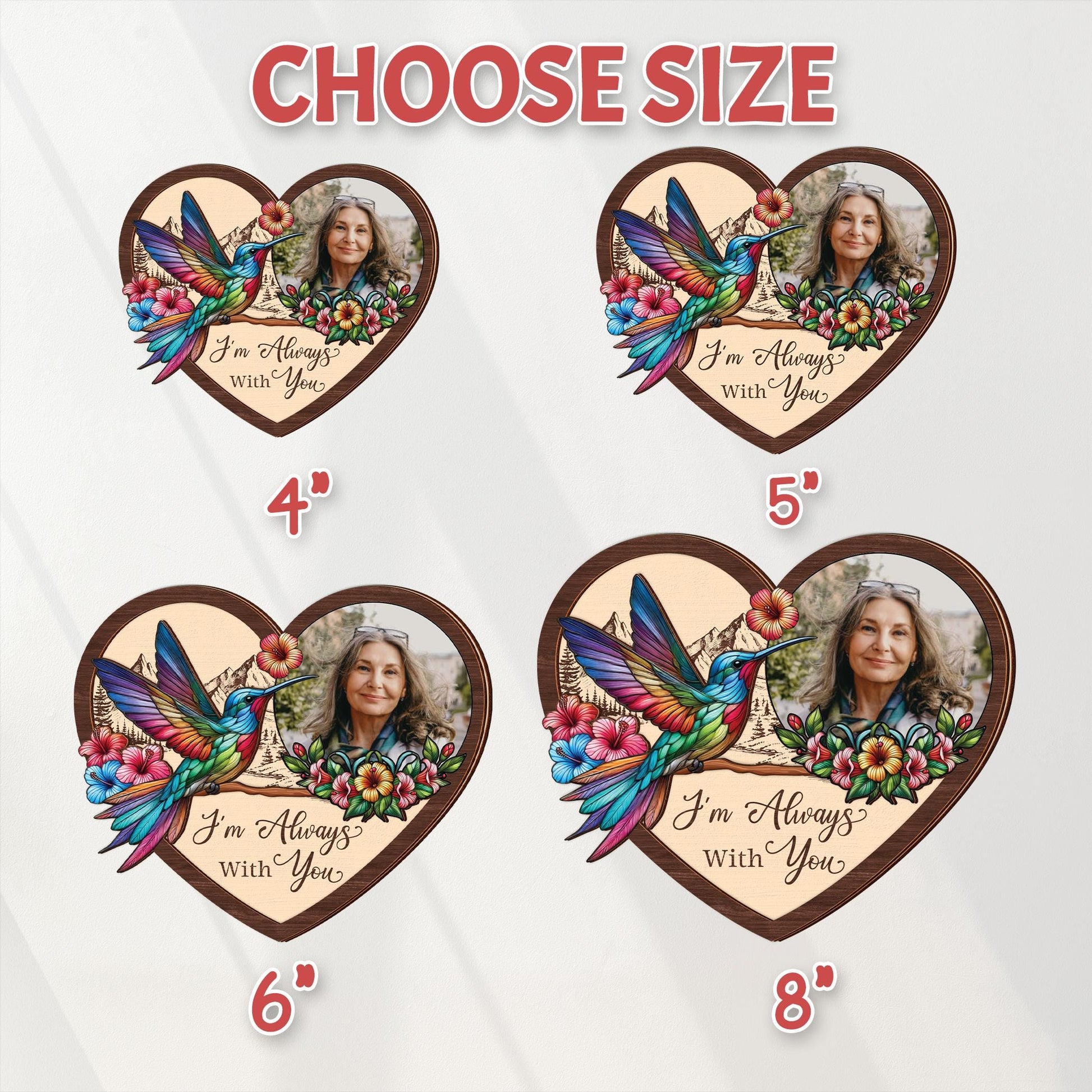 Loss of Father Gift,Custom Photo Car Visor Clip,Sympathy Memorial Gift,I'm Always With You,Loss Of Dad Mom,Sun Visor Picture Clip,Grief Gift