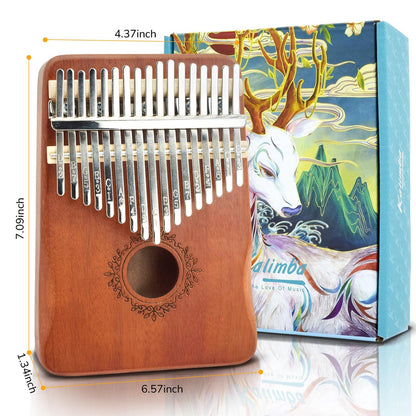 17-Key Personalized Kalimba | African Thumb Piano with Engraving | Unique Gift for Kids, Adults & Music Enthusiasts