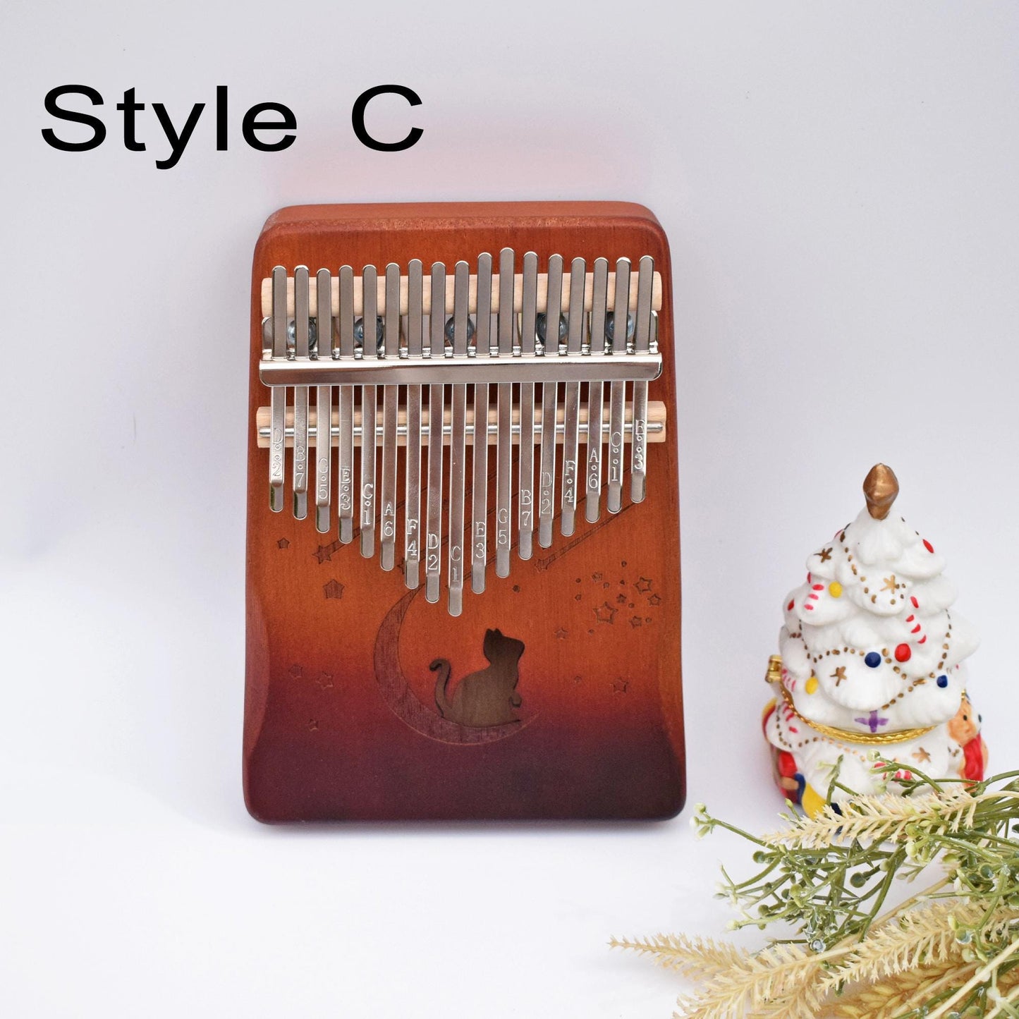 17 Key Kalimba - personalized kalimba wiht Engraved name, thumb piano gift,Musical instruments for Sound Therapy & Relaxation
