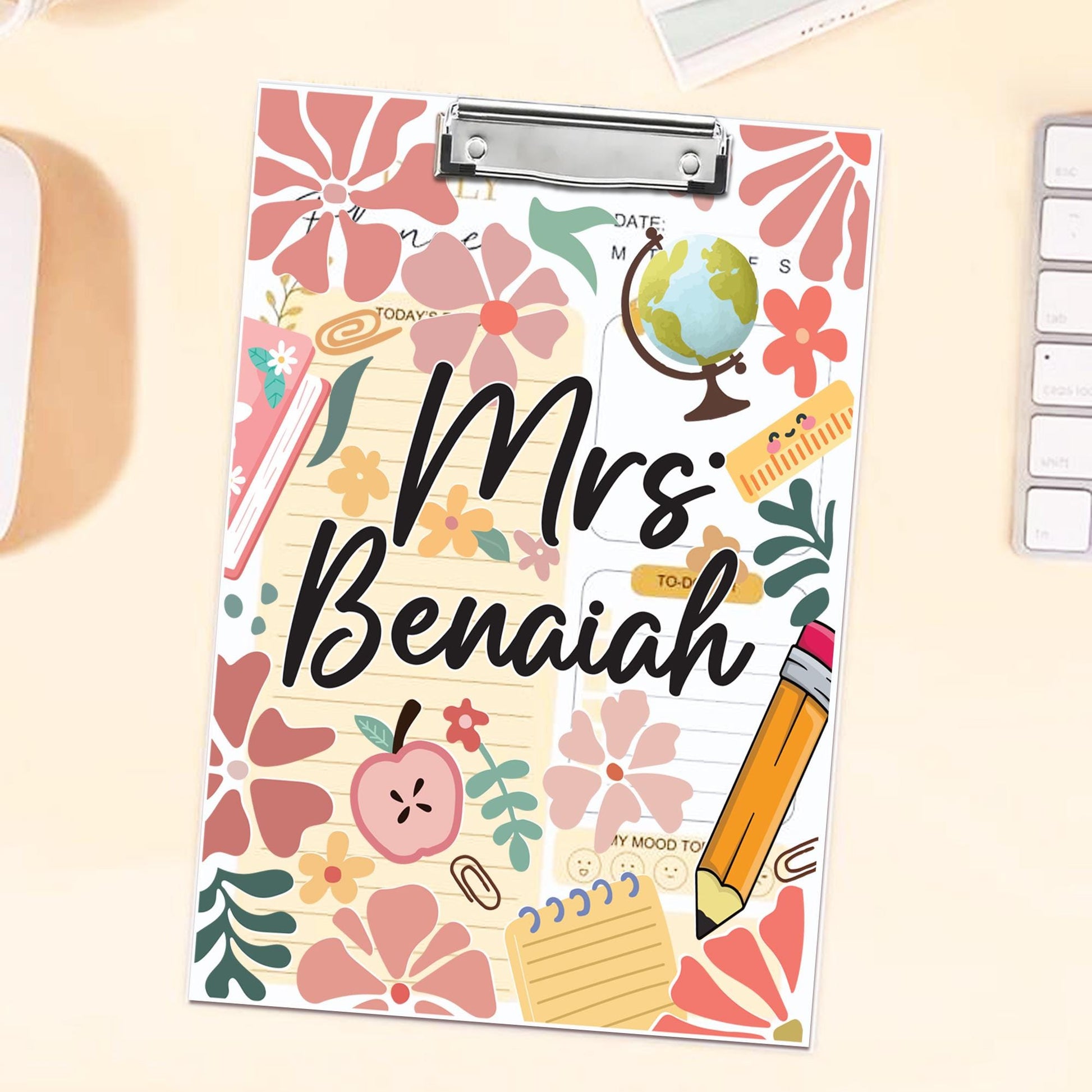 Customized Teacher Clipboard, Teacher Appreciation Gifts, Teacher Gift, Custom Teacher Clipboard with Name, Acrylic Teacher Clipboard Gift