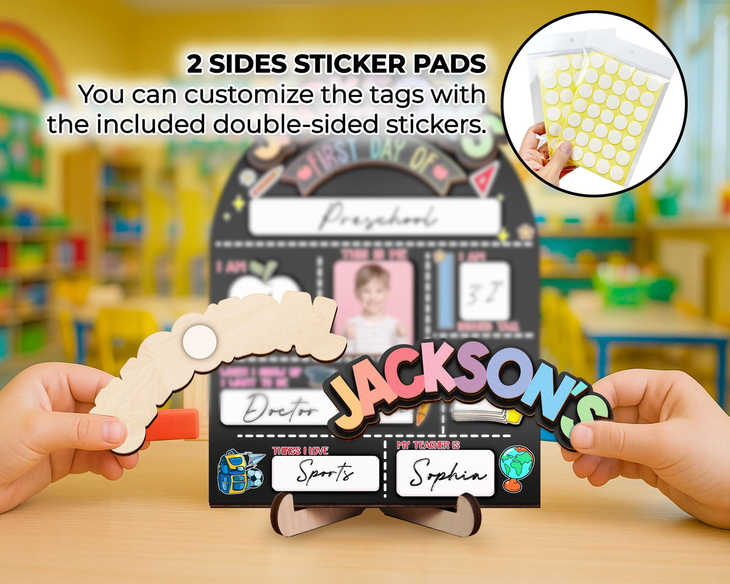 Custom First And Last Day School Sign,First Day Of School Board,Preschool Back To School Photo Prop,Gift for Student,Son,Daughter,Kids Gift