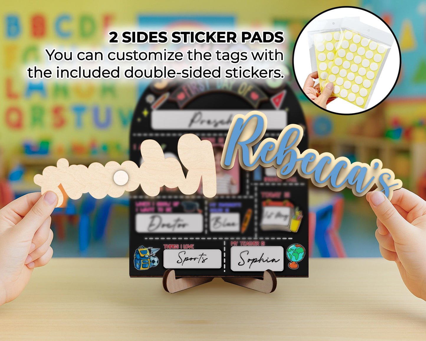 Custom Back to School Board,First And Last Day School Interchangeable Sign,First Day of School,Dry Erase Sign,Gifts for Kids,Son,Daughter