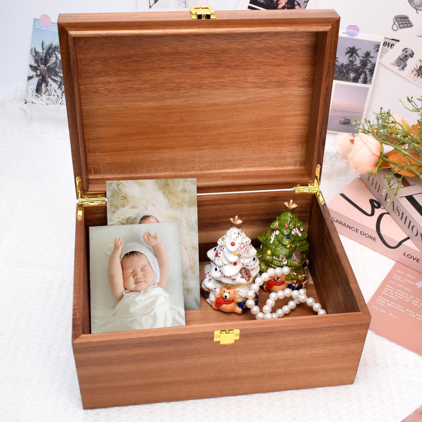 Personalized Baby Memory Box, Custom Unique Gift for New baby,Engraved Wooden Baby Box, Babyâs First Year Keepsake, Newborn Baby Shower Gift