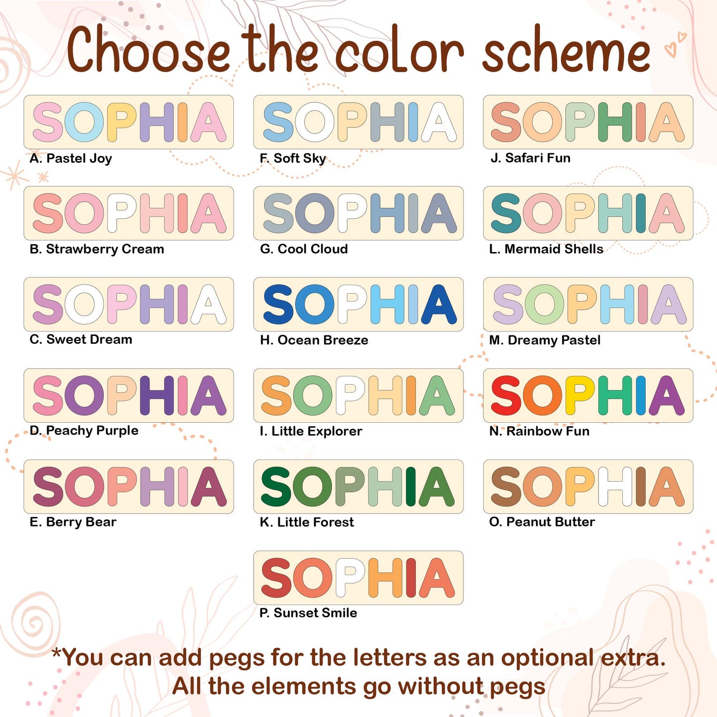 Personalized Name Puzzle | New Baby Gifts | 1st Birthday Gift | First Christmas Gift For Toddlers | Baby Shower Gift | Nursery Decor