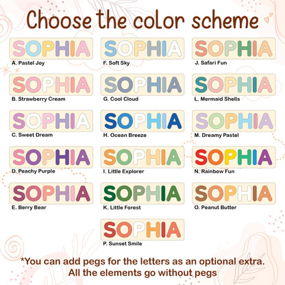 Personalized Name Puzzle | New Baby Gifts | 1st Birthday Gift | First Christmas Gift For Toddlers | Baby Shower Gift | Nursery Decor