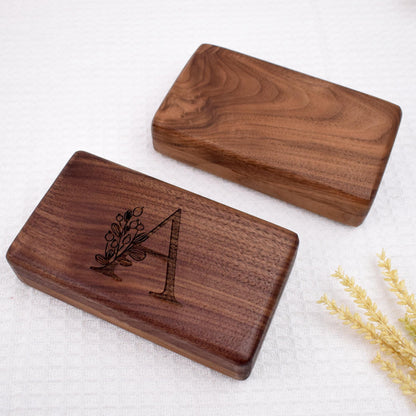 Personalized Travel Case for Women,Wooden Jewelry Organizer,Engraved Name Jewelry Travel Case,Custom Gift for Her,Bridesmaids,or Anniversary