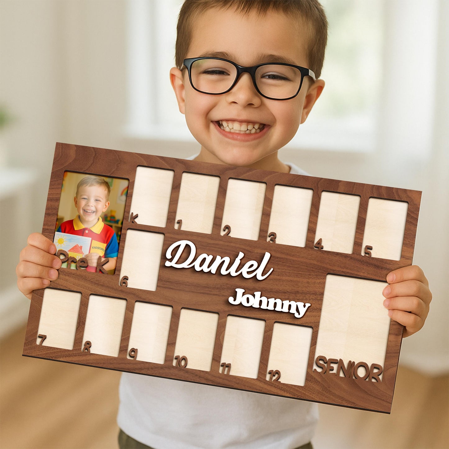 School Years Photo Frame,Pre K to Graduation School Picture Frame,Custom Grade School Photo Frame, Senior Gift,Back to School Kid Gift