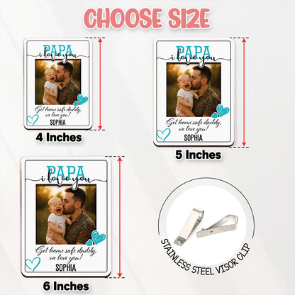 Photo Car Visor Clip for Dad, Drive Safe Dad Gift, Personalized Drive Safe Visor Photo Frame, Drive Safe Reminder, Sun Visor Clip Gifts 2025
