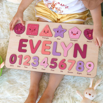 Personalized Name Puzzle | New Baby Gifts | First Christmas Gifts | 1st Birthday Gifts | Montessori Toys | Baby Shower Gifts