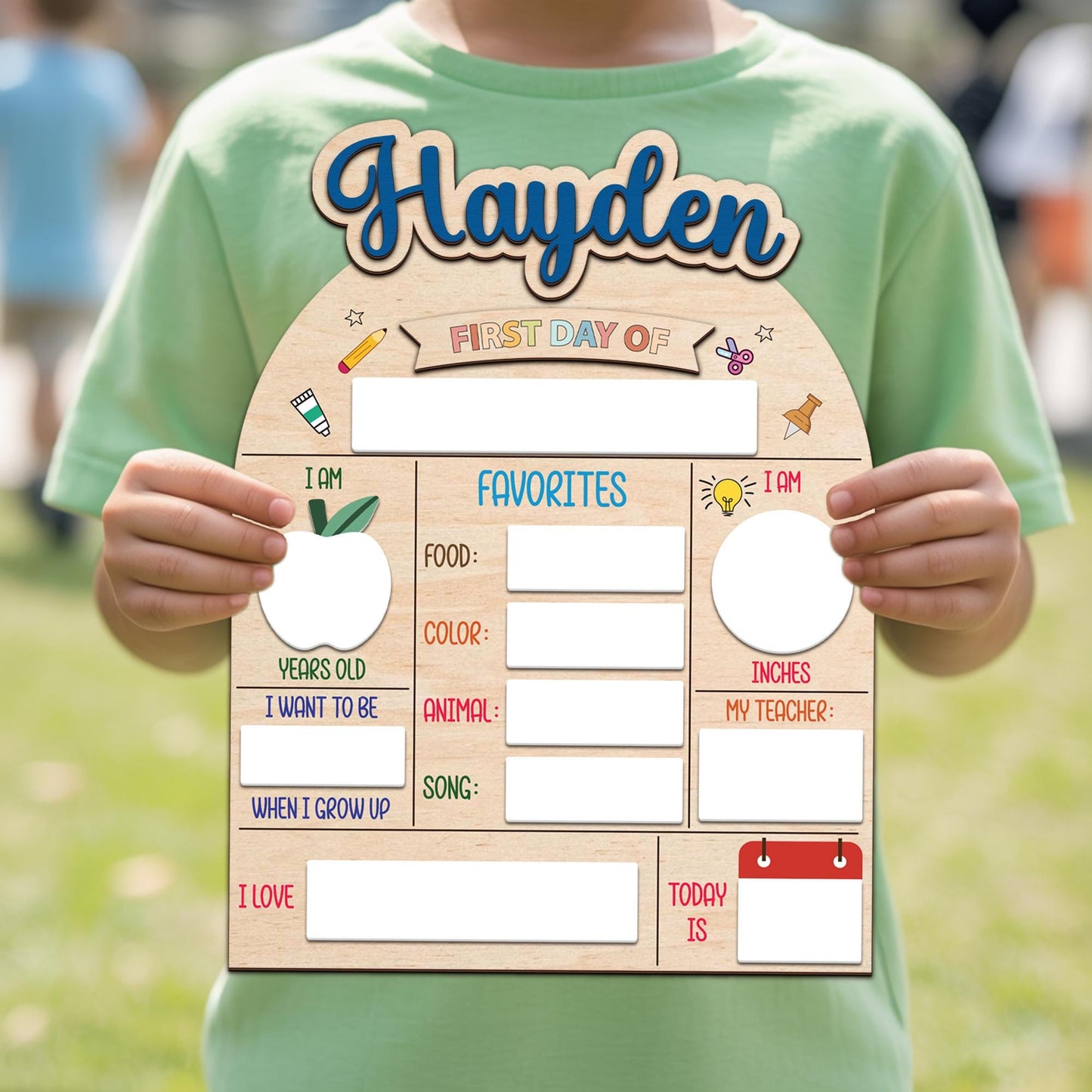 Custom Last Day and First Day of School, First Day Of School Sign, Gifts for Student, Back to School Sign for Kid, First Day Of School Board