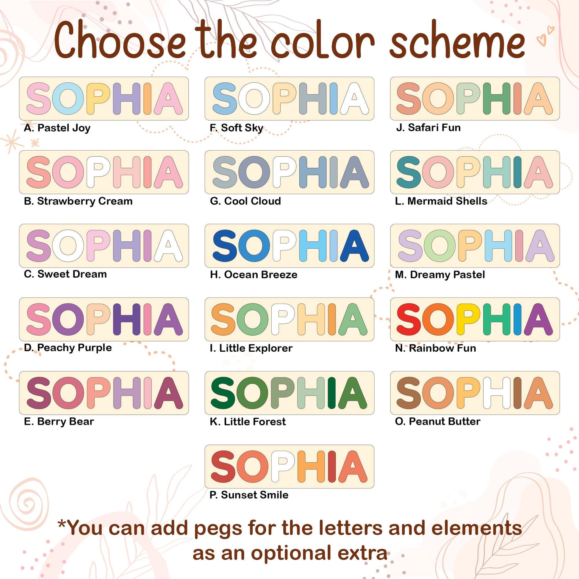 Personalized Safari Name Puzzle | New Baby Gifts | First Christmas Gifts | 1st Birthday Gifts | Montessori Toys | Baby Shower Gifts