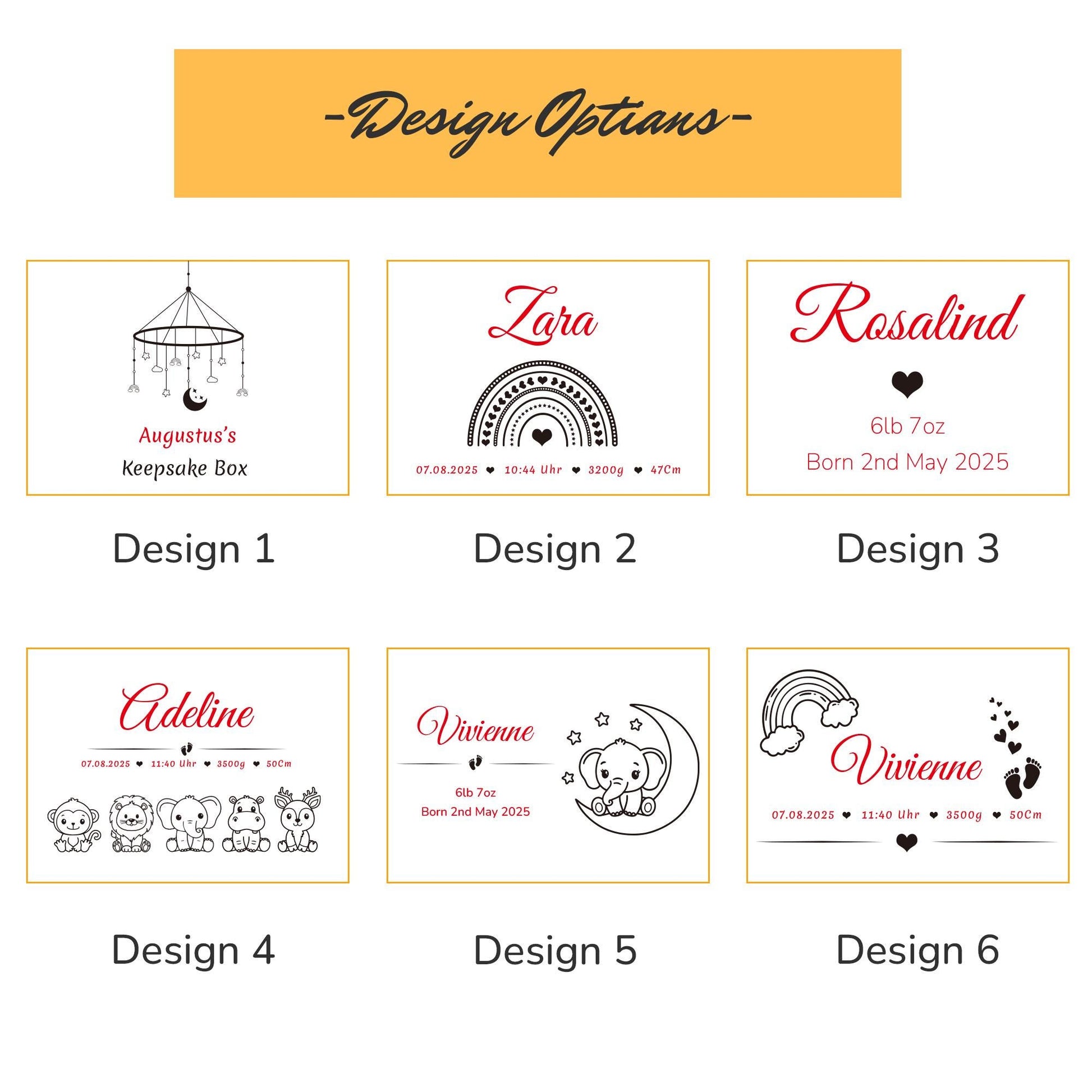 Personalized Baby Memory Box, Custom Unique Gift for New baby,Engraved Wooden Baby Box, Babyâs First Year Keepsake, Newborn Baby Shower Gift