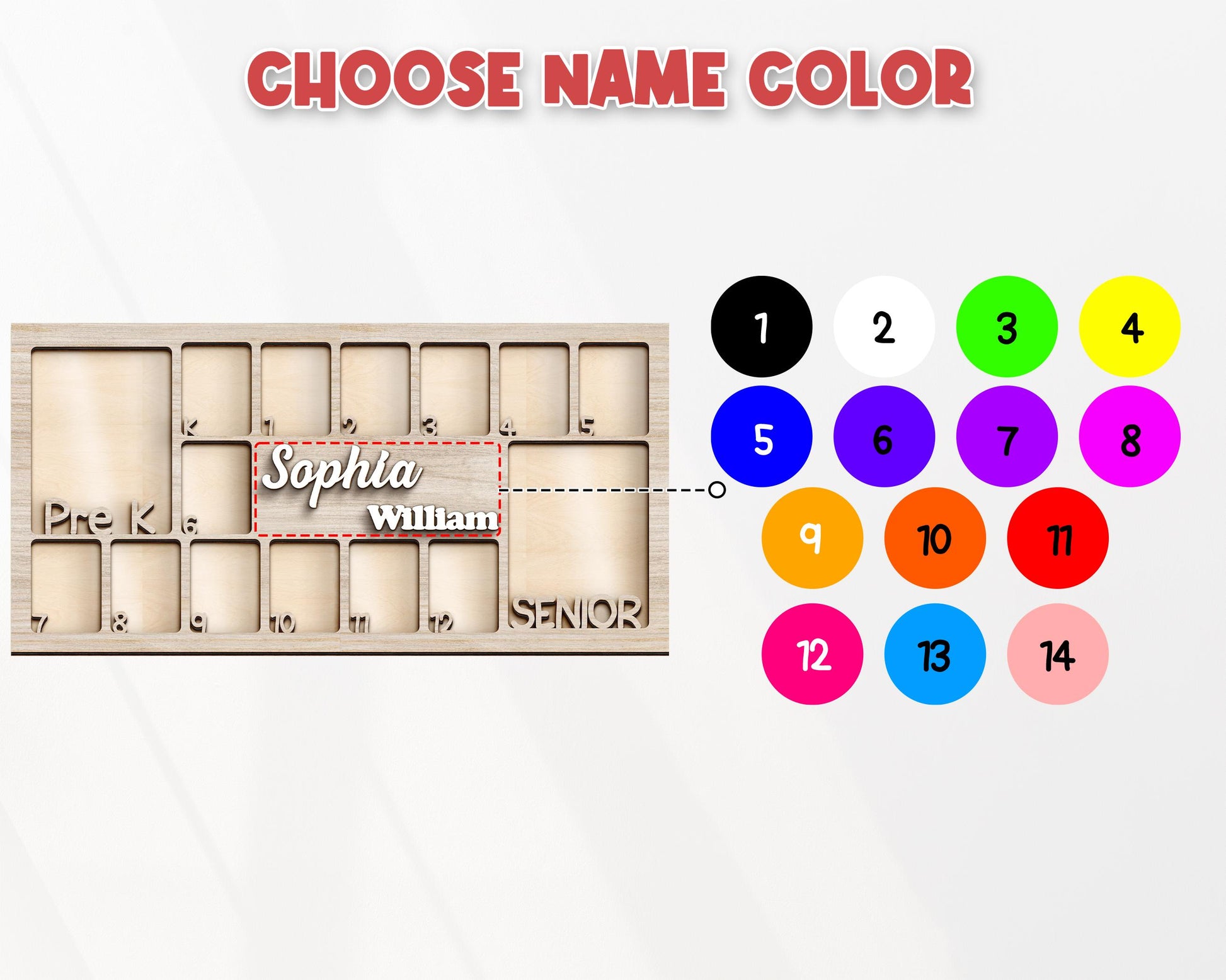 School Years Photo Frame,Pre K to Graduation School Picture Frame,Custom Grade School Photo Frame, Senior Gift,Back to School Kid Gift