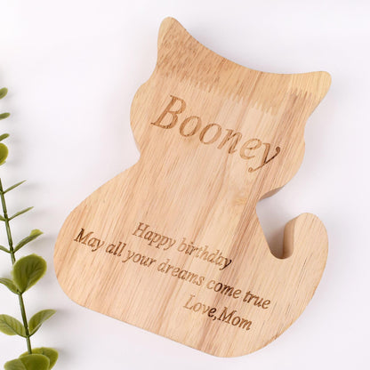Personalized Letter Piggy Bank, Kids Girl Boy Birthday Gift, Handmade Wooden Nursery Decor, Unique Baby Shower Custom Christmas Piggy Bank