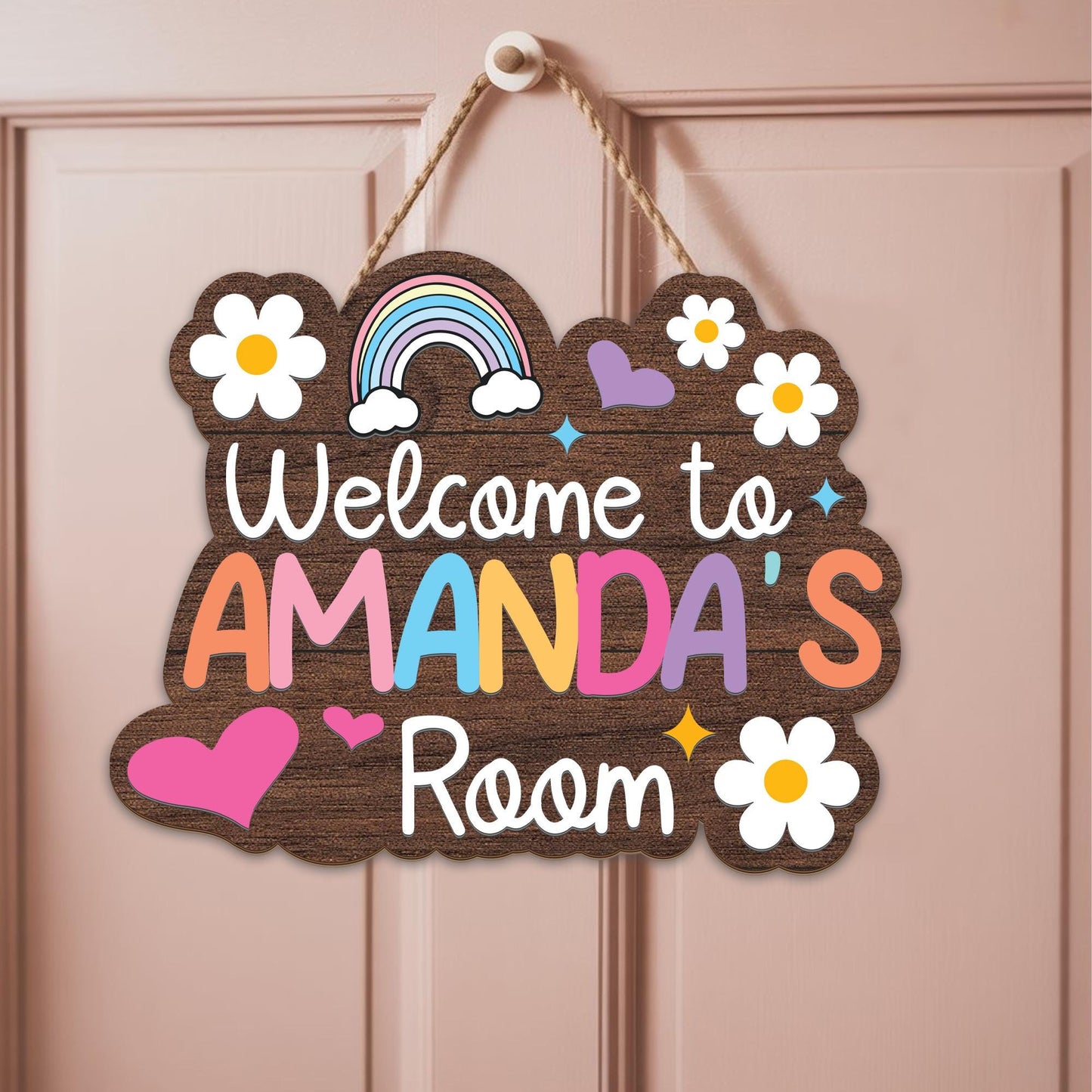 Personalized Girl Room Sign, Custom Kids Bedroom Sign With Name, Nursery Name Sign, Kid Room Sign, Girls 3D Welcome Sign, Birthday Gifts