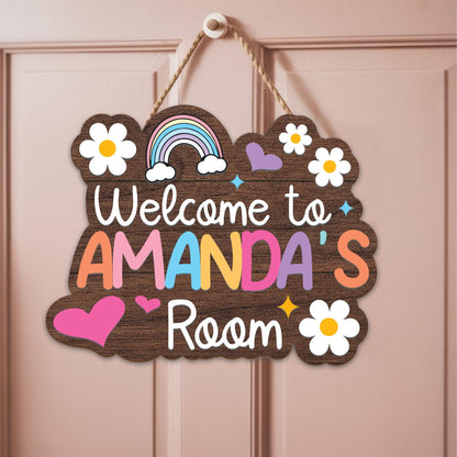 Personalized Girl Room Sign, Custom Kids Bedroom Sign With Name, Nursery Name Sign, Kid Room Sign, Girls 3D Welcome Sign, Birthday Gifts
