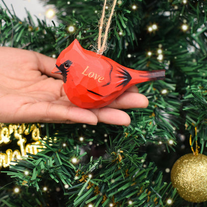 Handmade Northern Cardinal Christmas Ornament  â Rustic Hanging Tree Decoration for Holiday Decor â Unique Xmas Decoration,Gift Bird lover