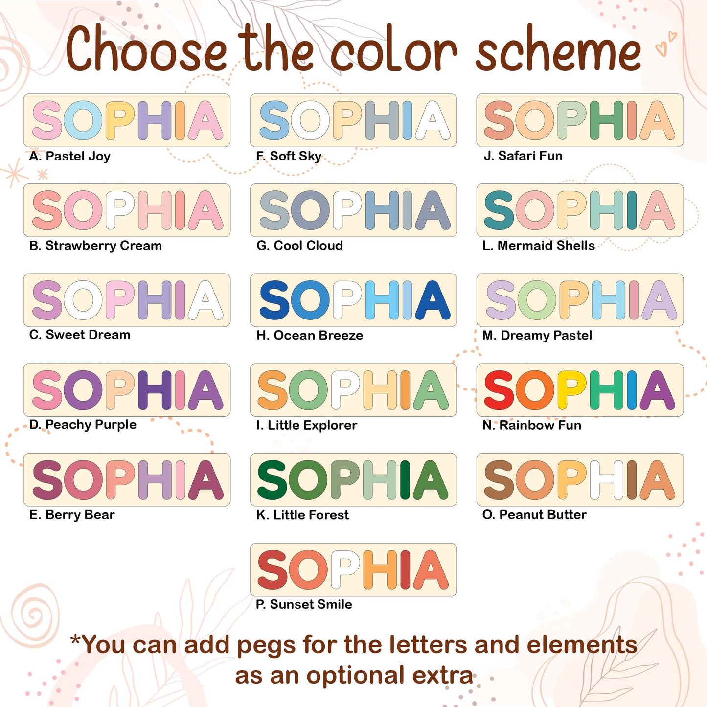 Personalized Name Puzzle for Kids | New Baby Gifts | 1st Birthday Gift | Montessori Toys Gift For Toddlers | Baby Shower Gift