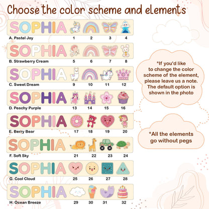 Personalized Name Puzzle Girl | First Christmas Gifts For Toddlers | 1st Birthday Gifts | Montessori Toys | Baby Shower Gifts