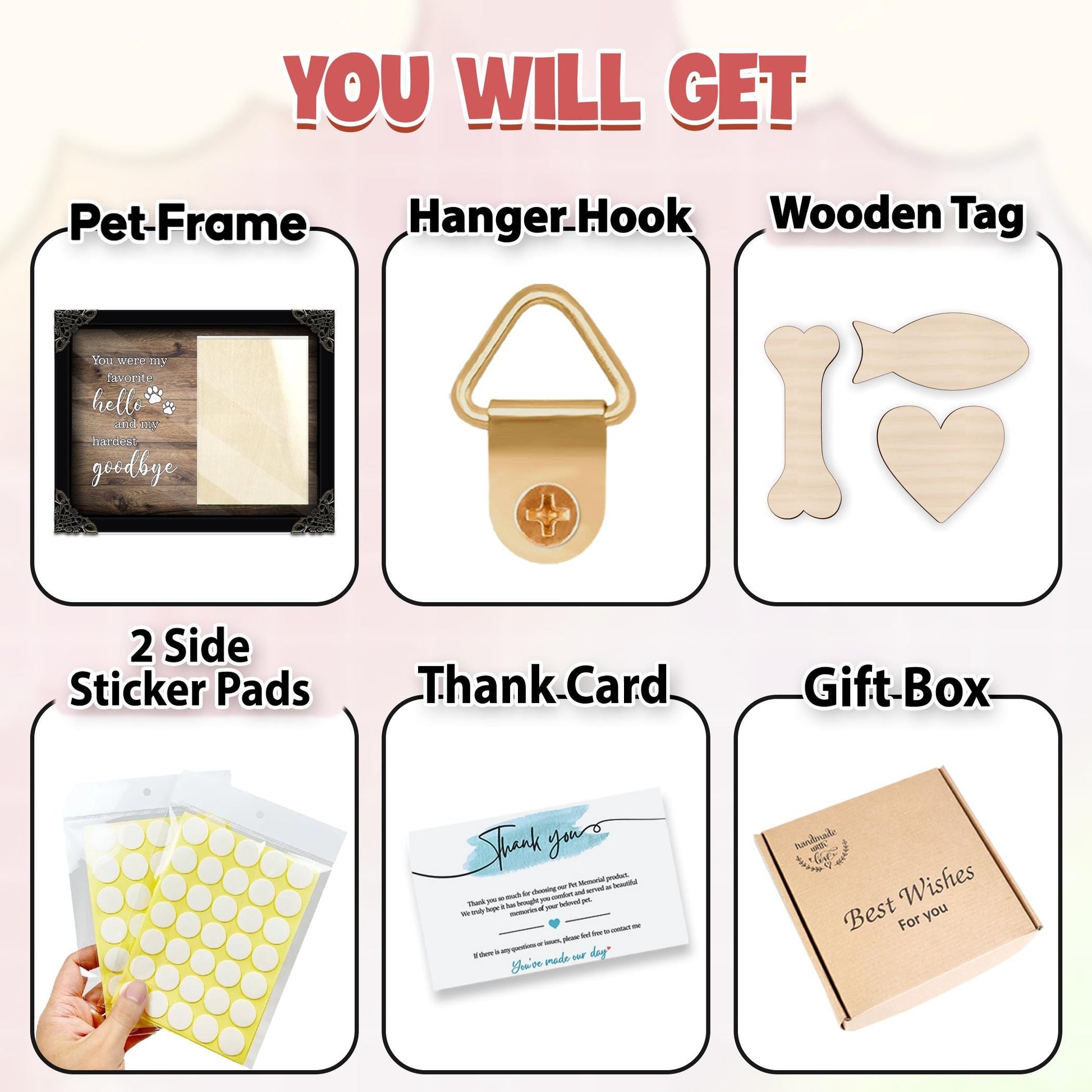 Personalized Dog Memorial Wood Frame,Pet Memorial Sign with Photo,Dog Memorial Gifts For Loss Of Dog,Sympathy Gift,Cat Memorial,Pet Lover