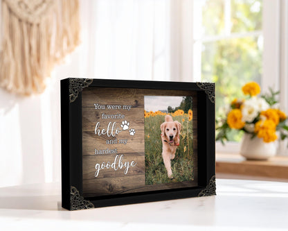 Personalized Dog Memorial Wood Frame,Pet Memorial Sign with Photo,Dog Memorial Gifts For Loss Of Dog,Sympathy Gift,Cat Memorial,Pet Lover