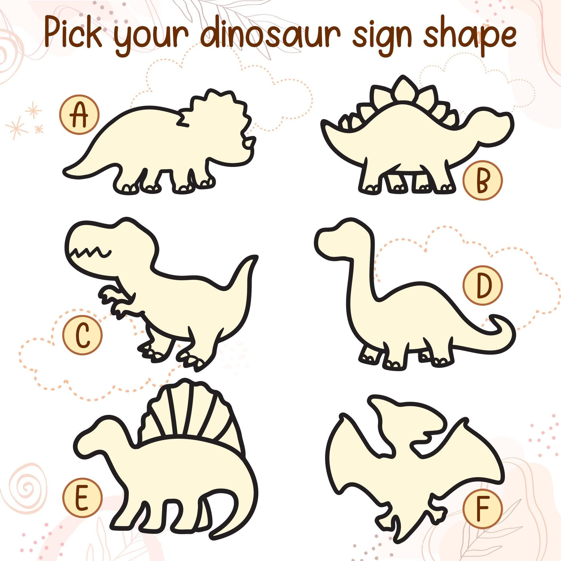 Dinosaur Door Sign - Personalised Wooden Letters - Baby Boy Name Sign - Boy Nursery Decor - Dinosaur Wood Sign Wall Art - Baby Shower Gift