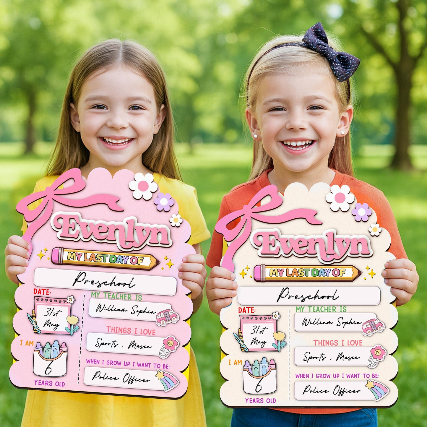 Custom First And Last Day School Sign,Back to School,Kindergarten 1st Day of School,First Day School Board Reusable,Preschool,Photo Prop