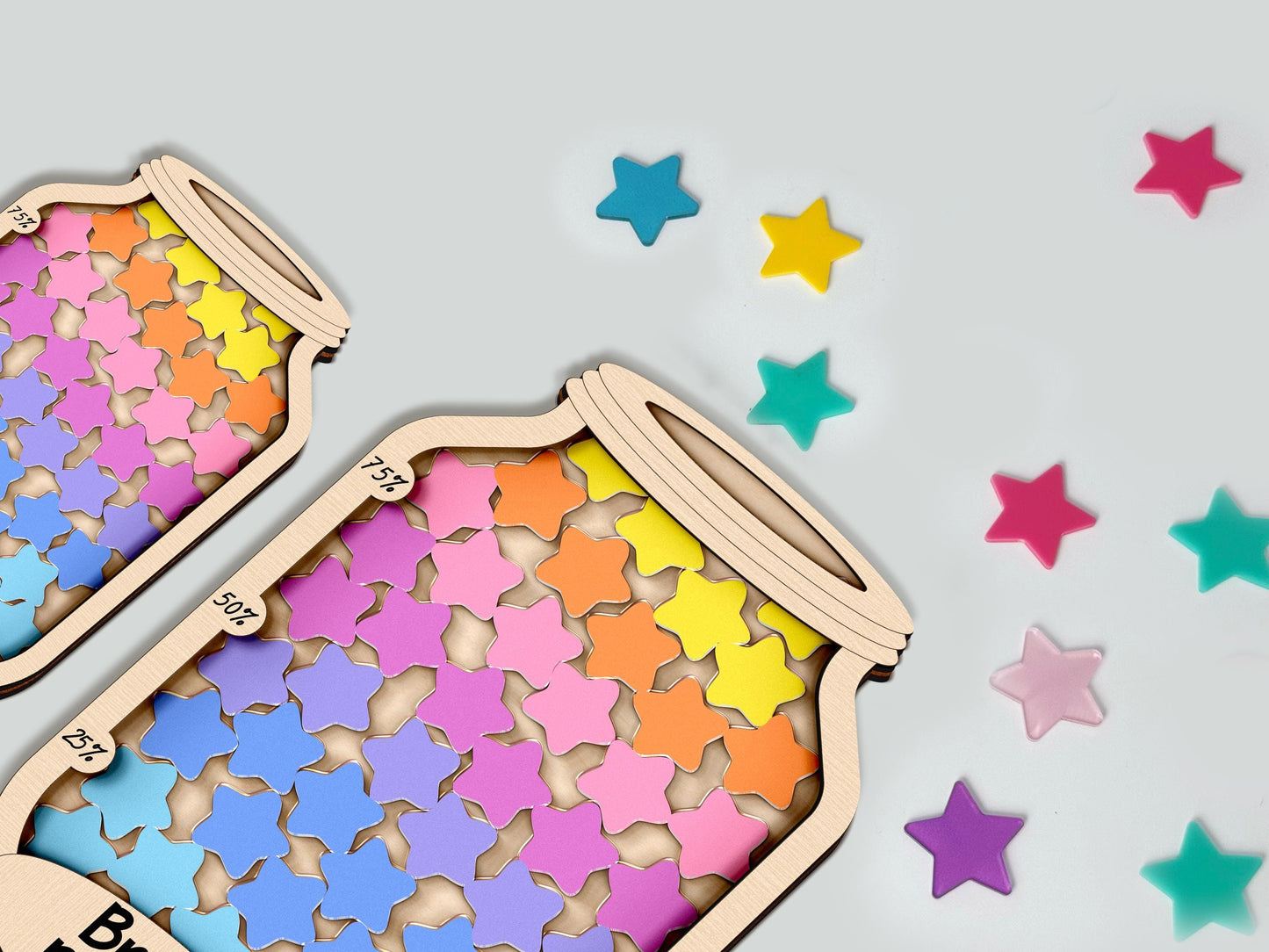 Personalised Star Smile Reward Jar,Magnetic Reward Jar with Tokens,Classroom Decor,Back to school,Chore Chart Gift for Kid,Potty Training