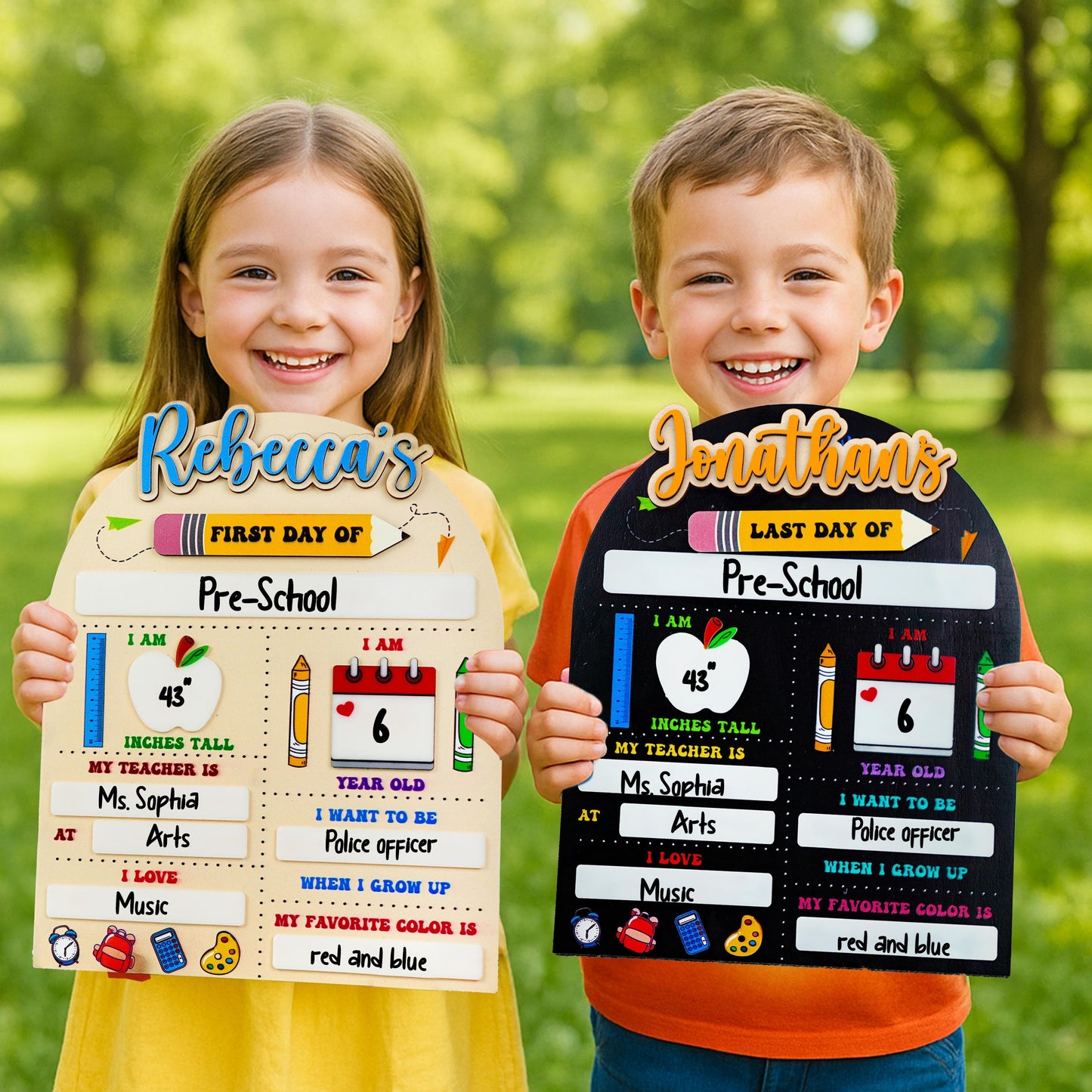 First Day Of School Sign,Back to School Board,Kindergarten 1st Day of School  Reusable Sign,Last Day of School,Photo Prop,First Day of Pre K