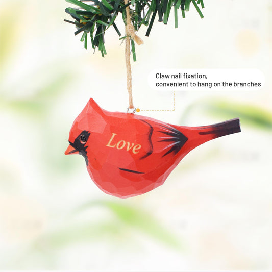 Handmade Northern Cardinal Christmas Ornament  â Rustic Hanging Tree Decoration for Holiday Decor â Unique Xmas Decoration,Gift Bird lover