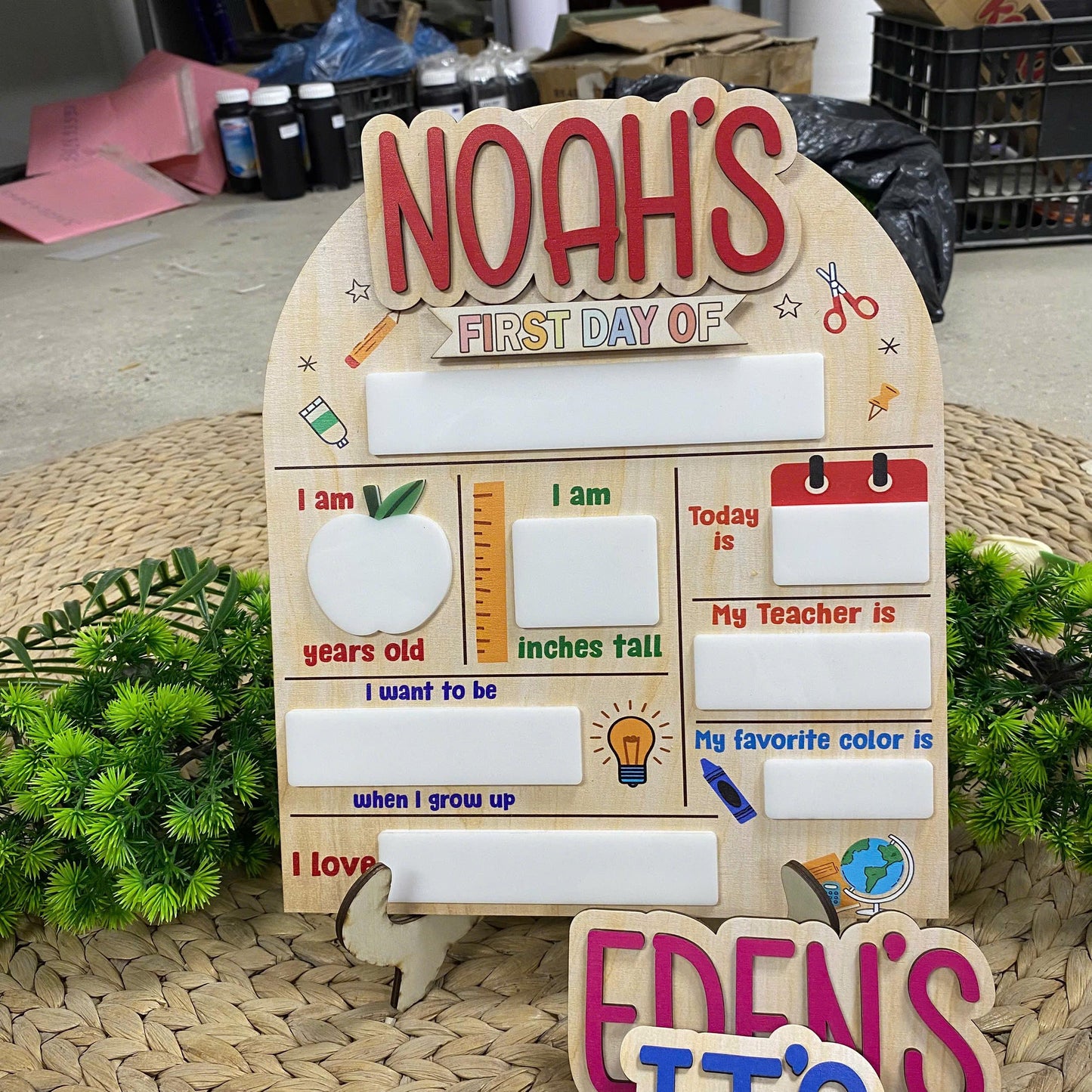 Custom First Day Of School Sign, First & Last Day of School Sign, 1st Day Of Kindergarten Sign, Back To School Board, 1st Day Of School Sign