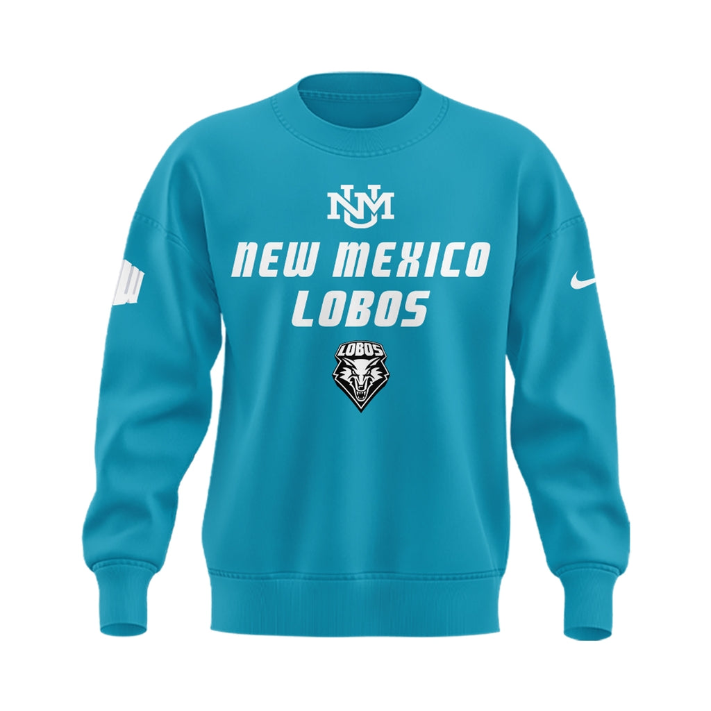 Special Edition New Mexico Lobos Wordmark Logo Uniform Sweat - The Turquoise