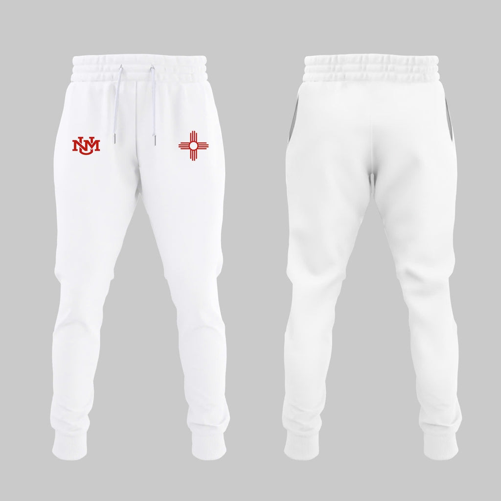 Special Edition New Mexico Lobos Wordmark Logo Uniform Hoodie - White