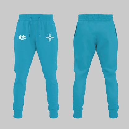 Special Edition New Mexico Lobos Wordmark Logo Uniform Tshirt - The Turquoise