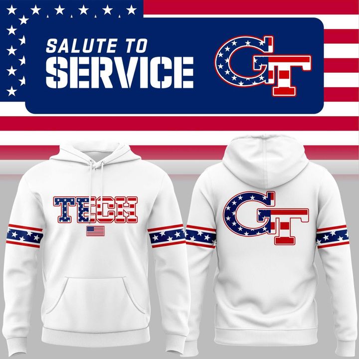 2026 Military Appreciation Georgia Tech Wordmark Hoodie