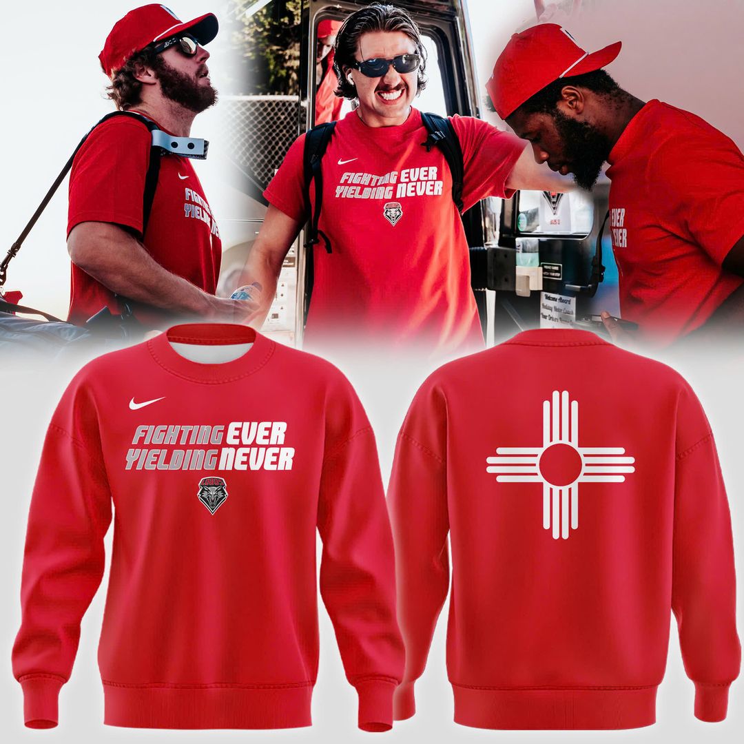 2025 "Fighting Ever Yielding Never" Red Sweat