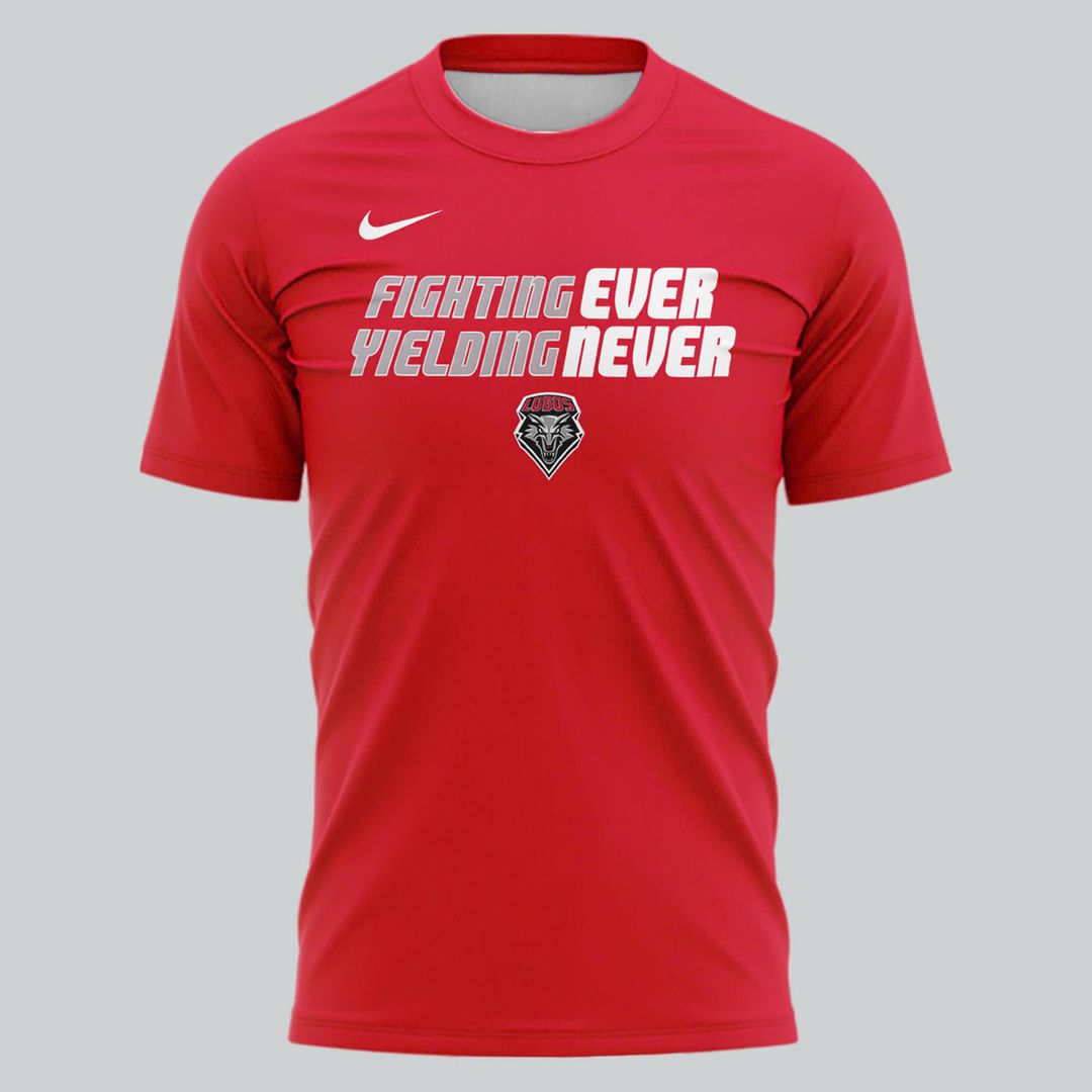 2025 "Fighting Ever Yielding Never" Red T-Shirt