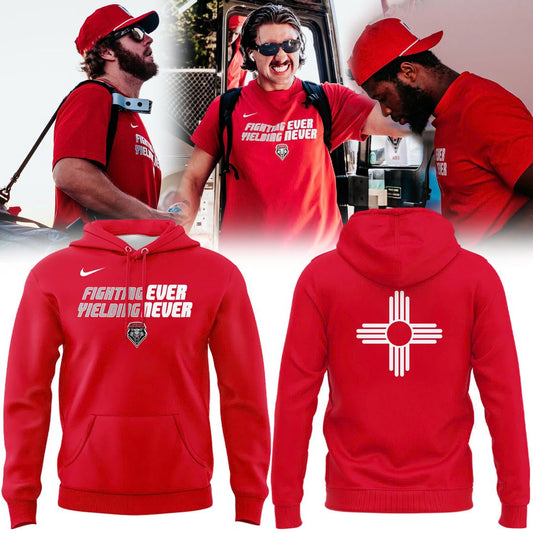 2025 "Fighting Ever Yielding Never" Red Hoodie