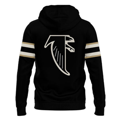 1966-1969 Atlanta Falcons Throwbacks Helmet Logo Black Hoodie