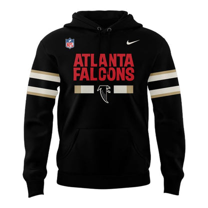 1966-1969 Atlanta Falcons Throwbacks Helmet Logo Black Hoodie