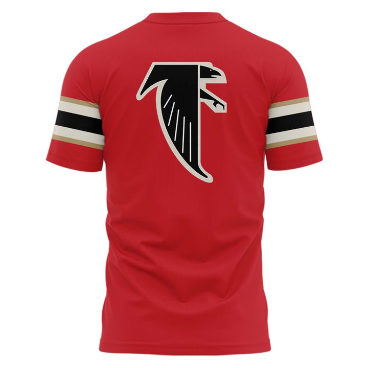 1966-1969 Atlanta Falcons Throwbacks Helmet Logo Red T-Shirt