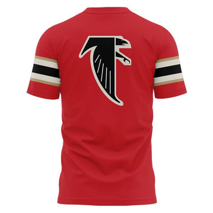 1966-1969 Atlanta Falcons Throwbacks Helmet Logo Red T-Shirt
