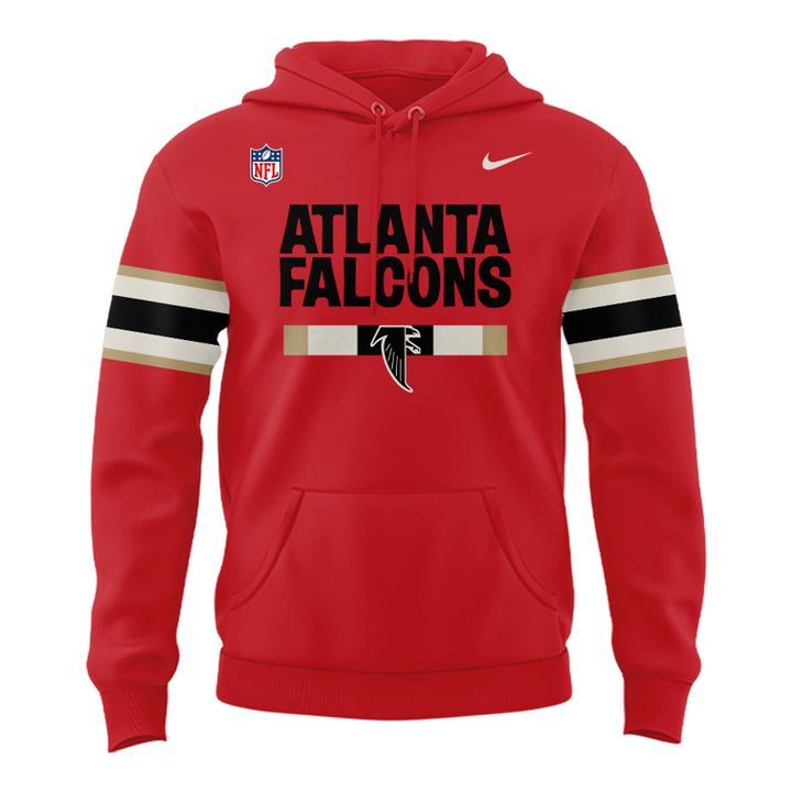 1966-1969 Atlanta Falcons Throwbacks Helmet Logo Red Hoodie