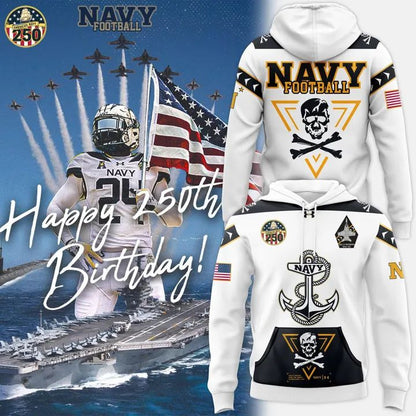 Men’s Navy Midshipmen 2024 Rivalry Shield Hoodie