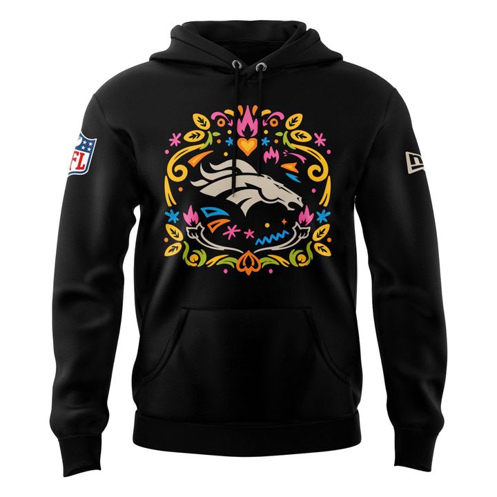 Mens Denver Broncos NFL Hasta La Muerte x New Era Hoodie