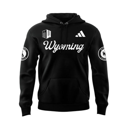 Wyoming Cowboy Football Coal-Black Hoodie