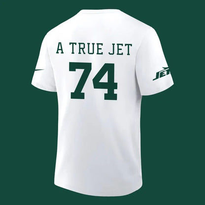 2025 Limited Edition Nick Mangold White Tshirt For Fans New York Jets