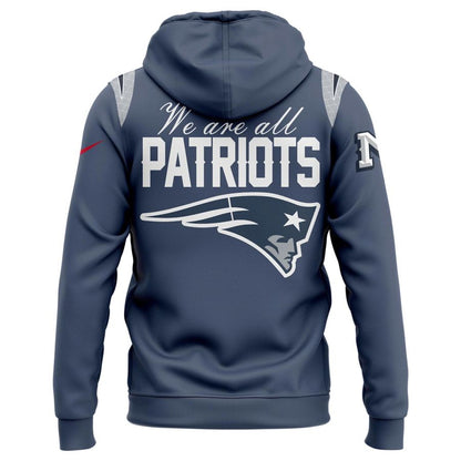 NE Patriots 2025 Rivalries Nor’Easter Storm Blue Hoodie