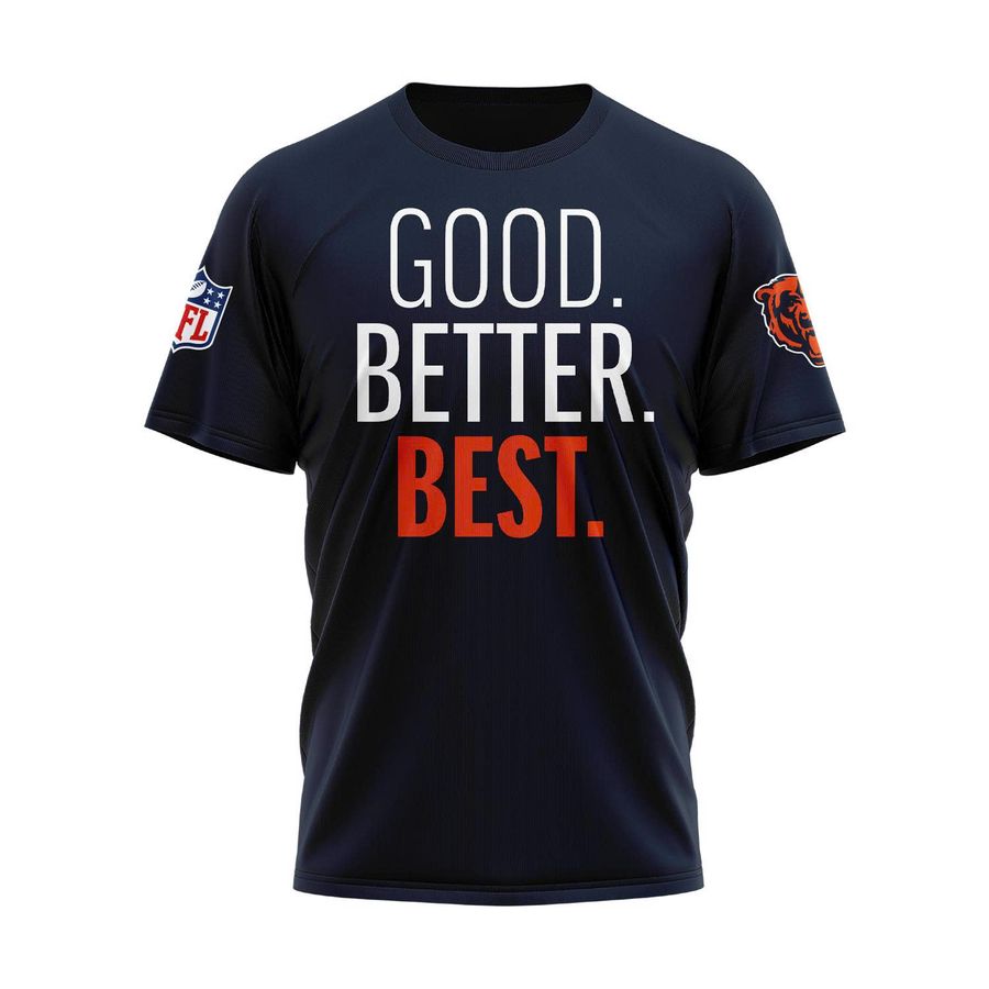 Chicago Bears 2025 T-shirt The Good. Better. Best. Collection3
