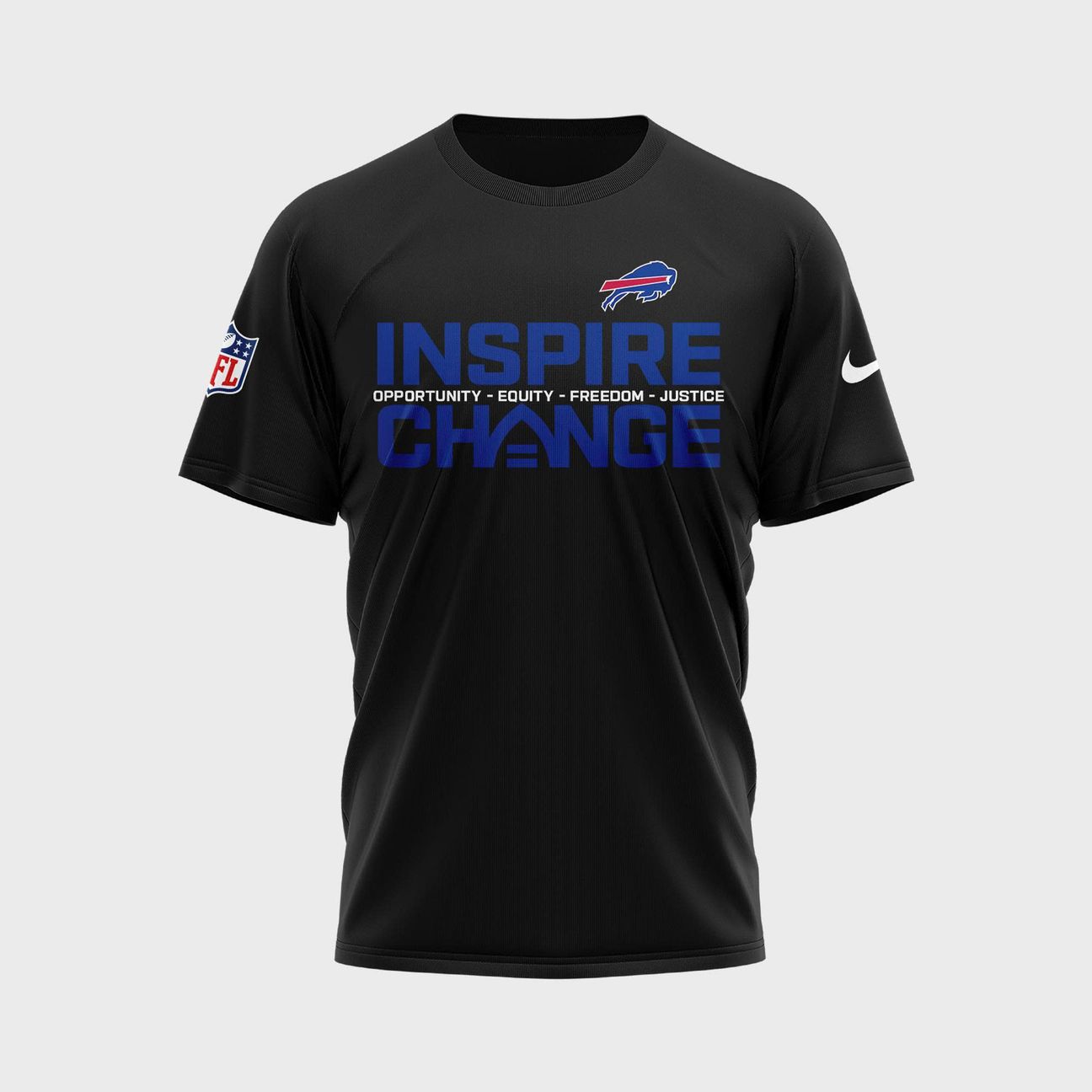 Limited Edition Buffalo Bills '' INSPIRE CHANGE '' 2025 T-shirt